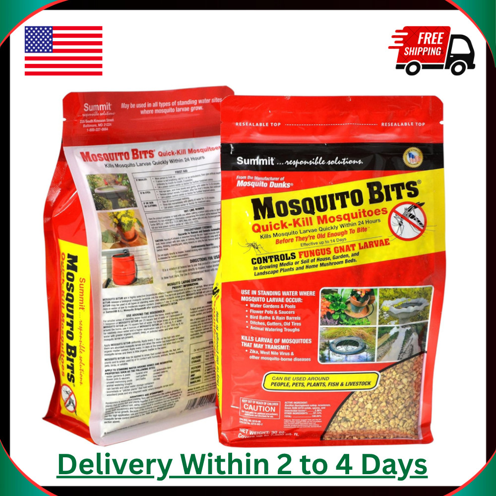 Summit Mosquito Bits 30 oz Mosquito Larvicide Bti Granules Kills Larvae