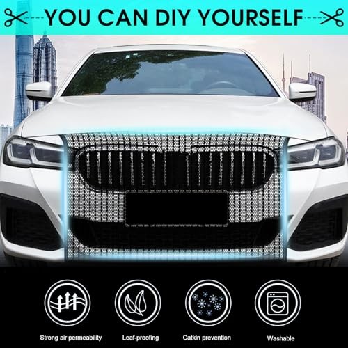 1Pcs Car Grille Protection Net,High-Density Front Grill Air Intake 1 Pcs