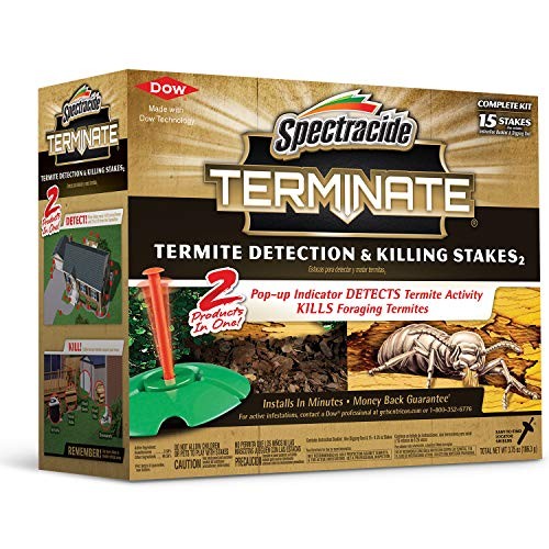 Terminate Termite Detection & Killing Stakes, Kills 1 Pack Detection Stakes