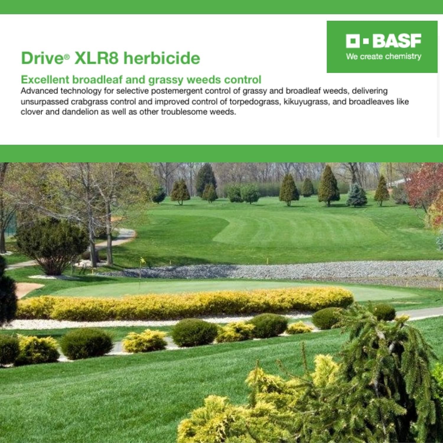 BASF Drive XLR8 Crabgrass Killer 64 Oz Quinclorac Herbicide Weed Control