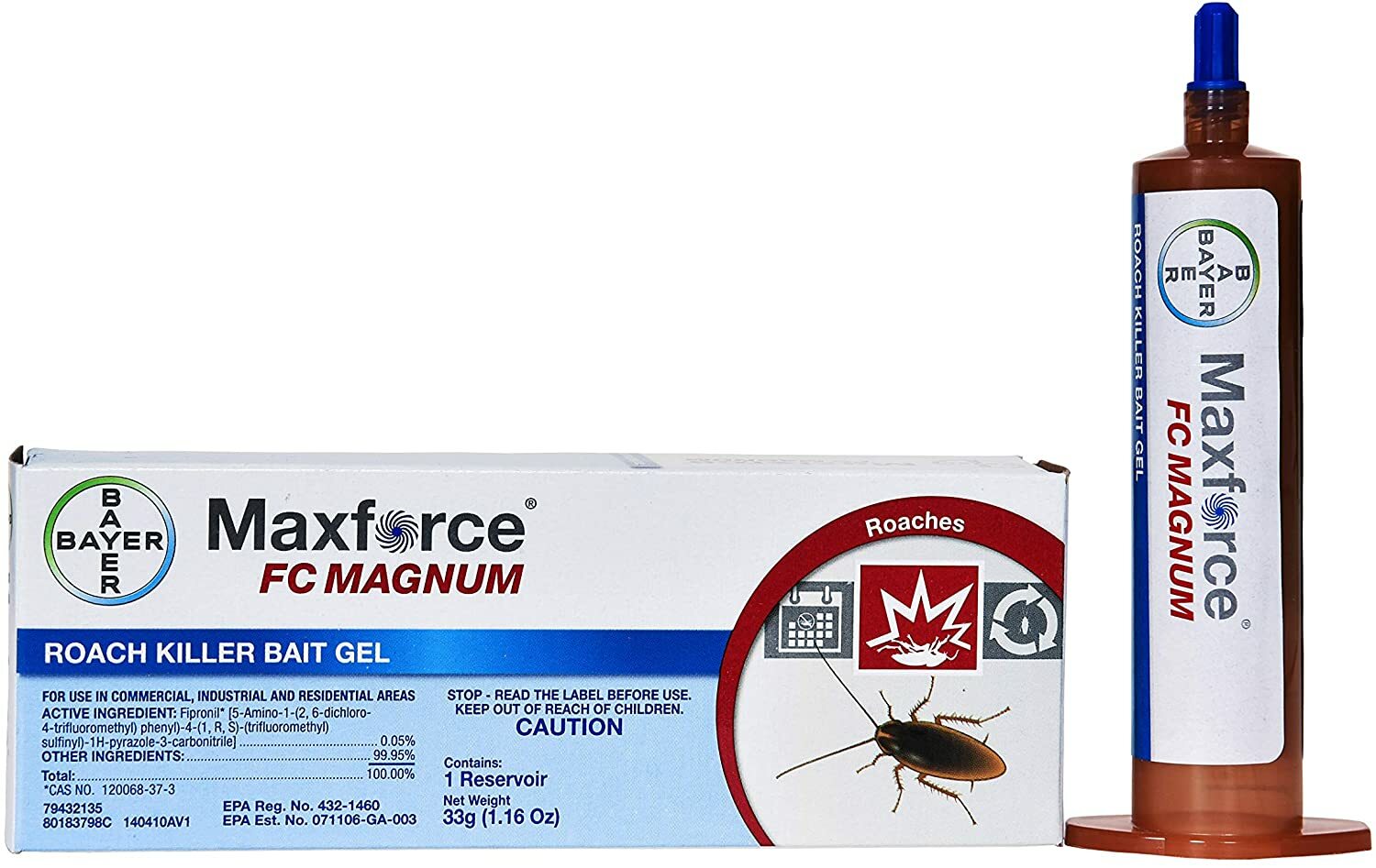 12 Maxforce FC Magnum Cockroach Roach Control Bait Gel Kill German American Etc