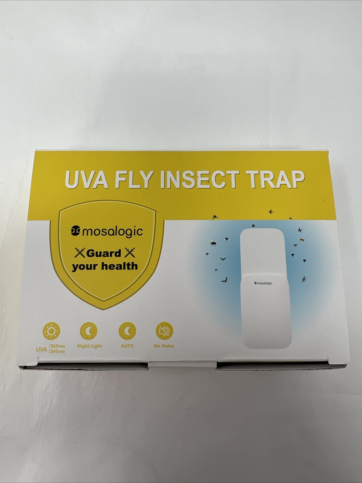 Mosalogic Flying Insect Trap Plug-in Mosquito Killer Gnat Catcher White