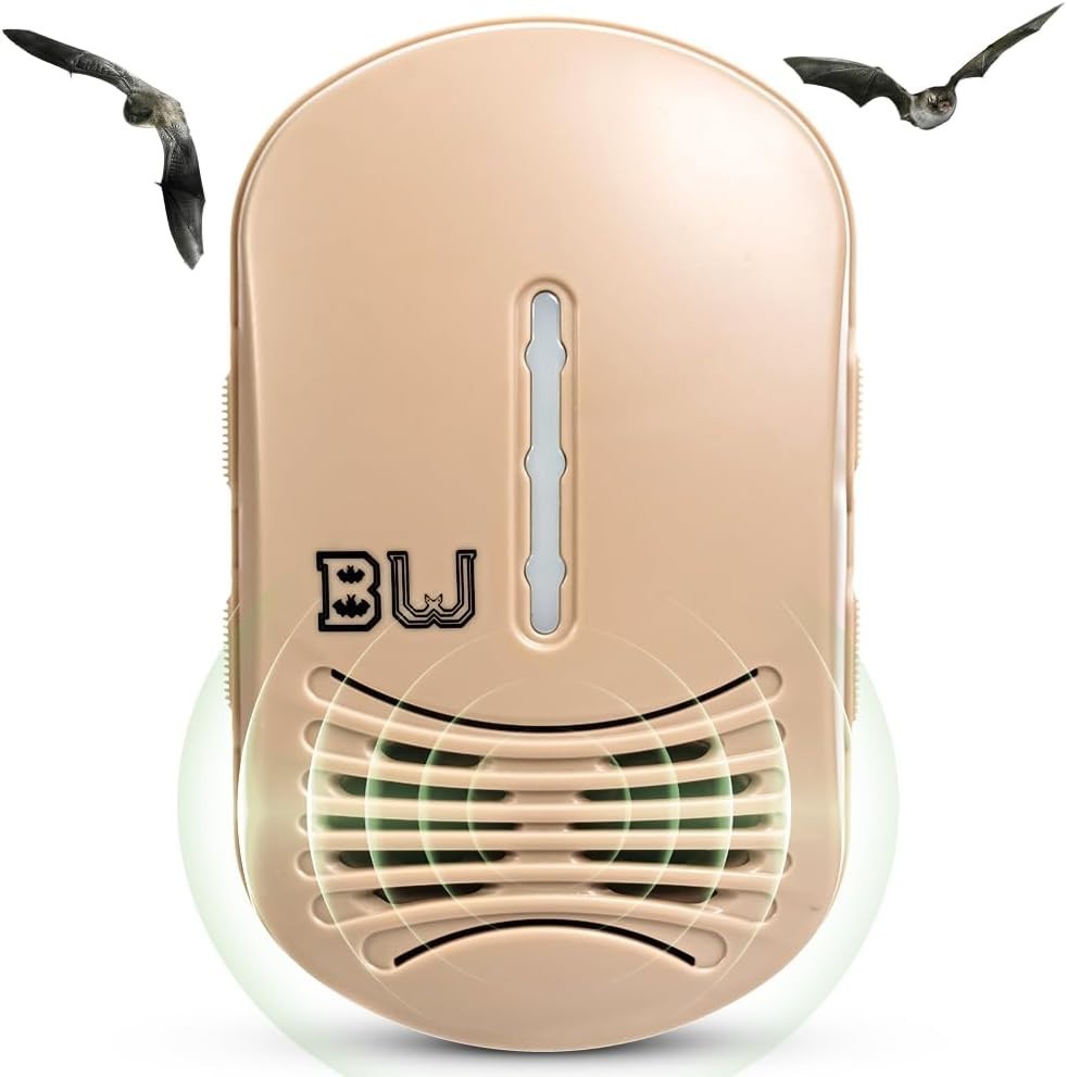 BugWomp Bat Expulsion Unit – Equipped with Dynamic Repellent Technology (Tan)