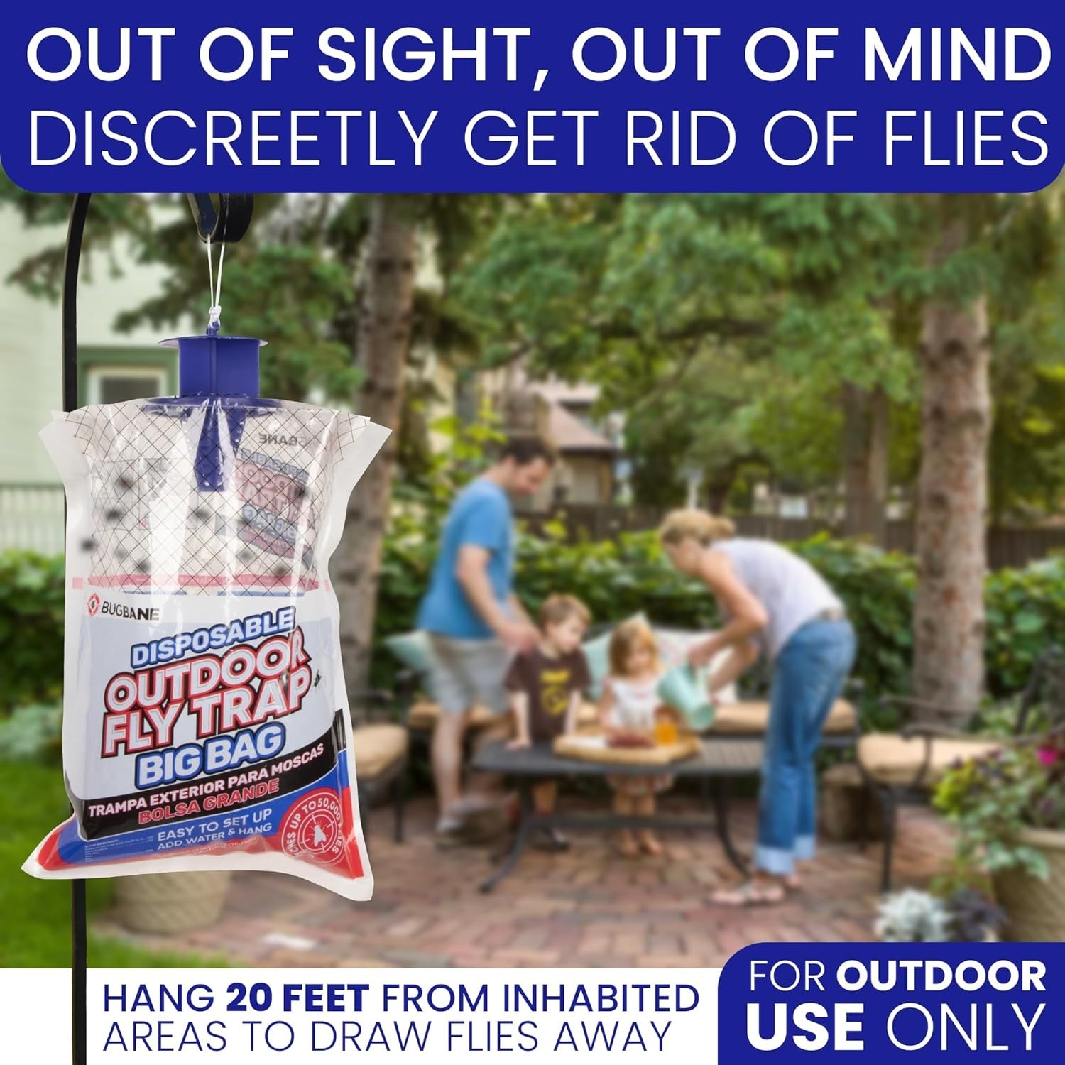 Disposable Fly Traps with Pre-Baited Bags – Easy & Odor-Free Outdoor Use