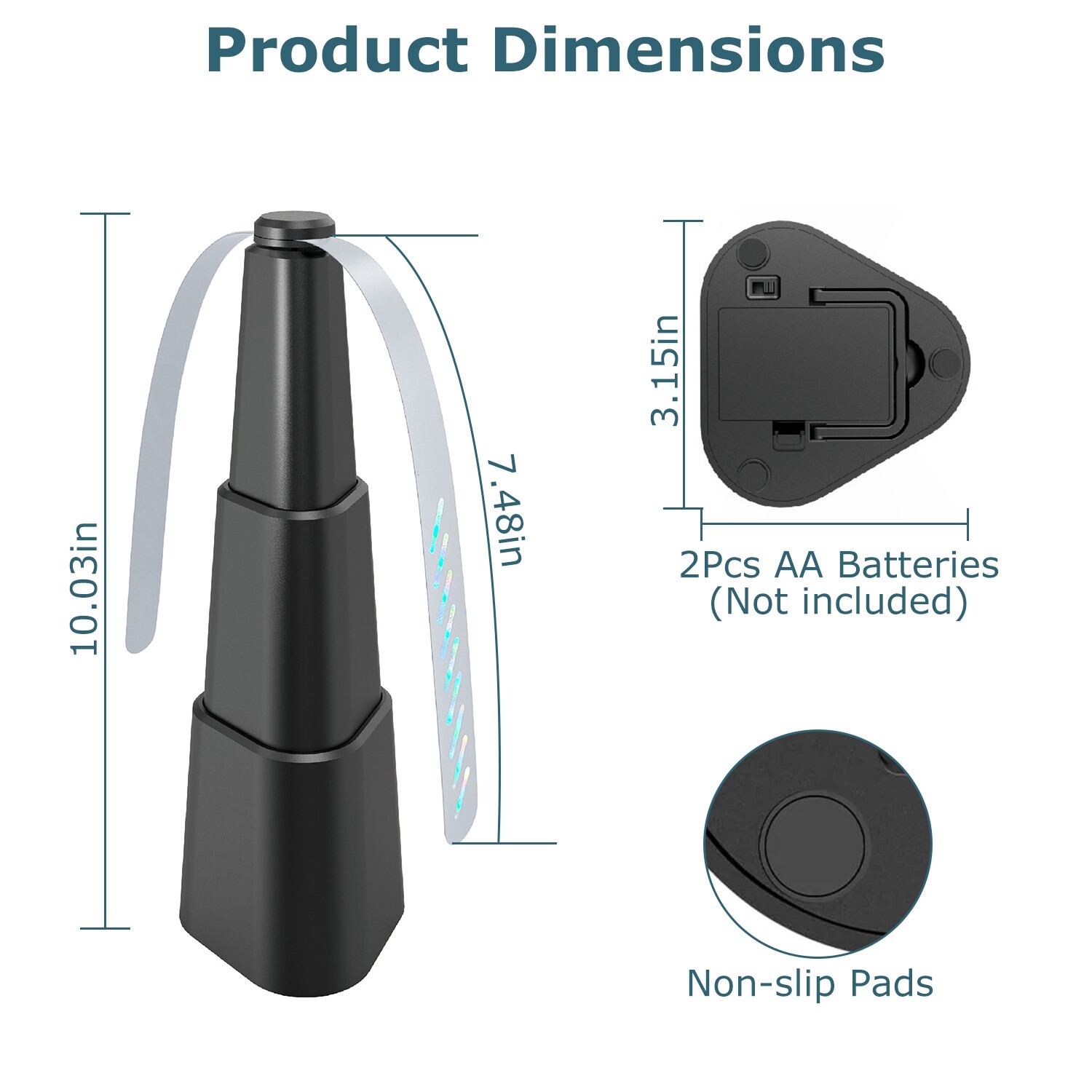 4pcs Fly Mosquito Pest Bugs Repellent Fan Battery Power Food Protector Portable
