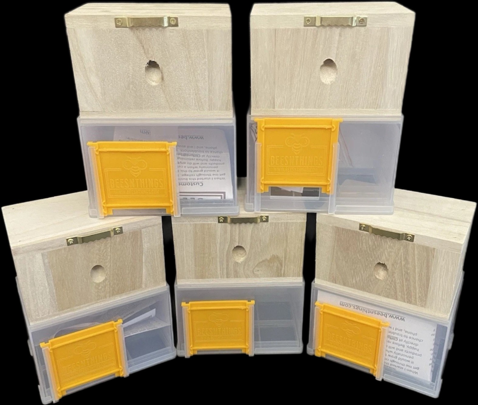 ( LOT OF 5 ) Bees ‘N Things Outdoor Hanging Carpenter Bee Trap