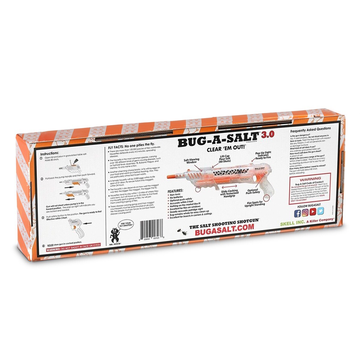 Damaged Box Authentic BUG-A-SALT 3.0 Clear ‘Em Out Insect Eradication Gun