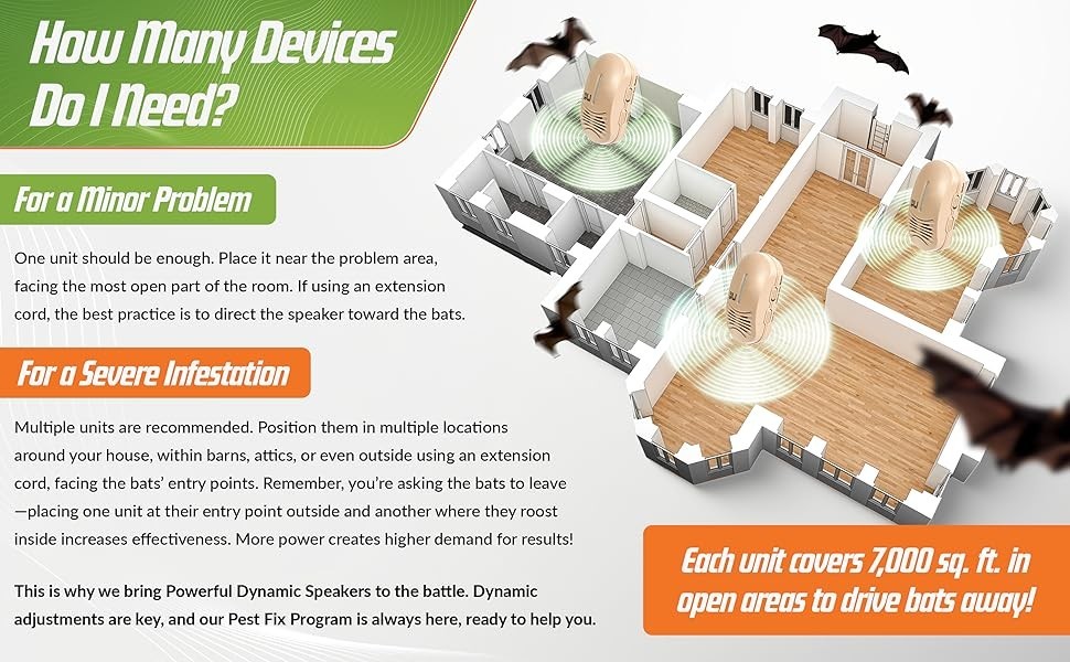 BugWomp Bat Expulsion Unit – Equipped with Dynamic Repellent Technology (Tan)