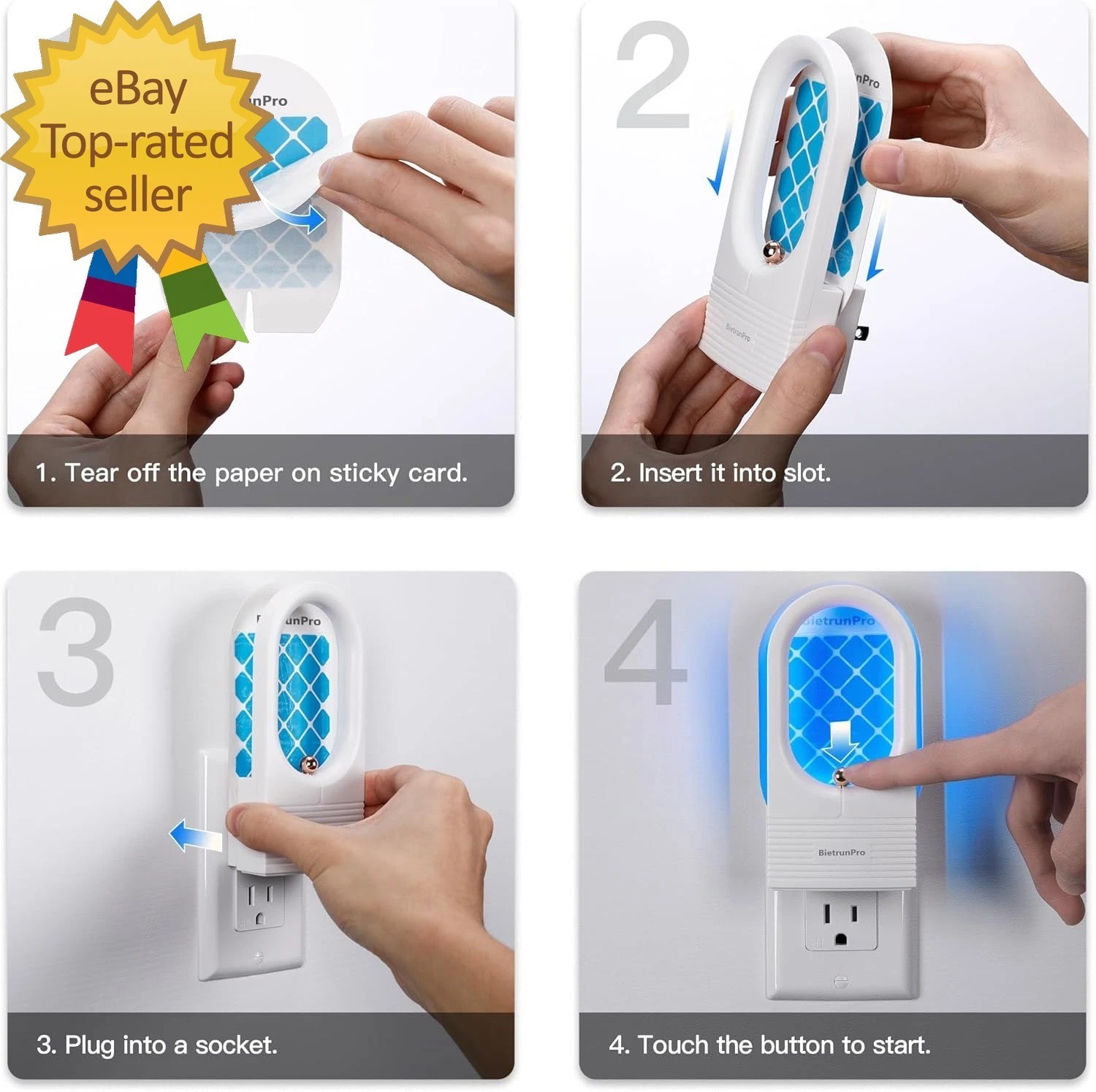 Fruit Fly Traps/Gnat Traps for Indoors Uv Blue Light Plug-In Gnats Killer