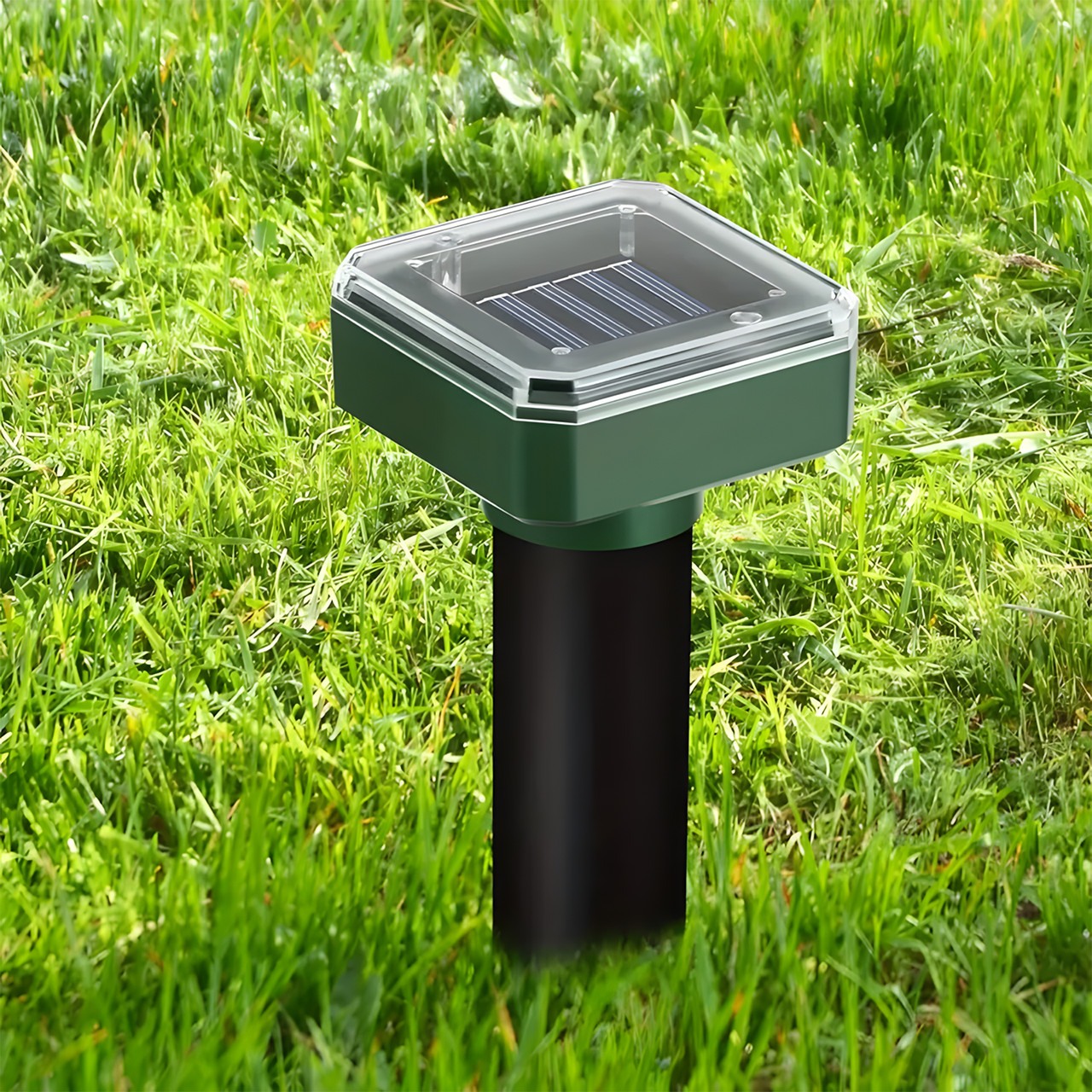 1 Pcs Mole Repellent Ultrasonic Solar Powered Animal Repellent for Outdoor Lawn