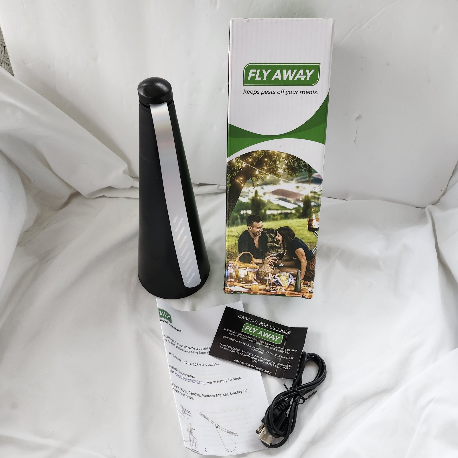 Fly Away – Fly Fan for Camping, Tables Outdoor NEW