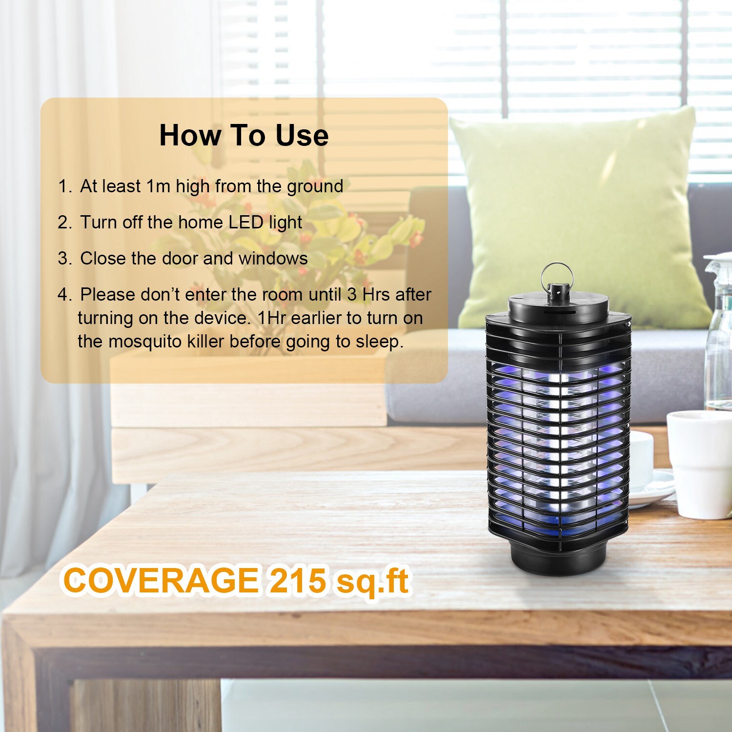LED Electric Mosquito Killer Night Lamp Insect Repellent Zappers EU/US Plug Home
