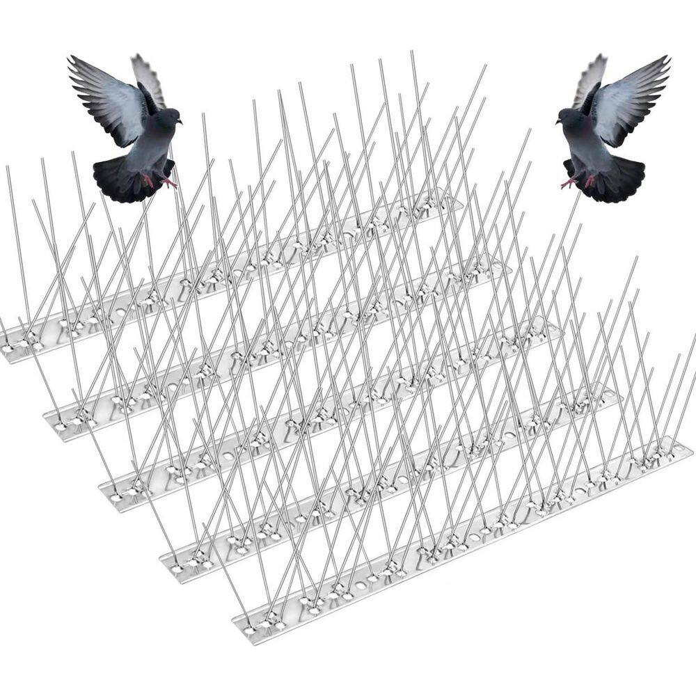 13 In. X 1.15 In. Stainless Steel Bird Spikes Deterrent 32.5 Ft. Coverage for ou