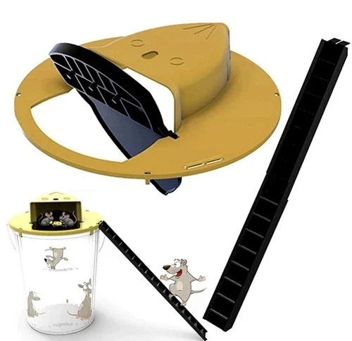 Mouse Rat Trap Flip & Slide Mouse Trap Bucket Catcher Mousetrap Slide Bucket Lid