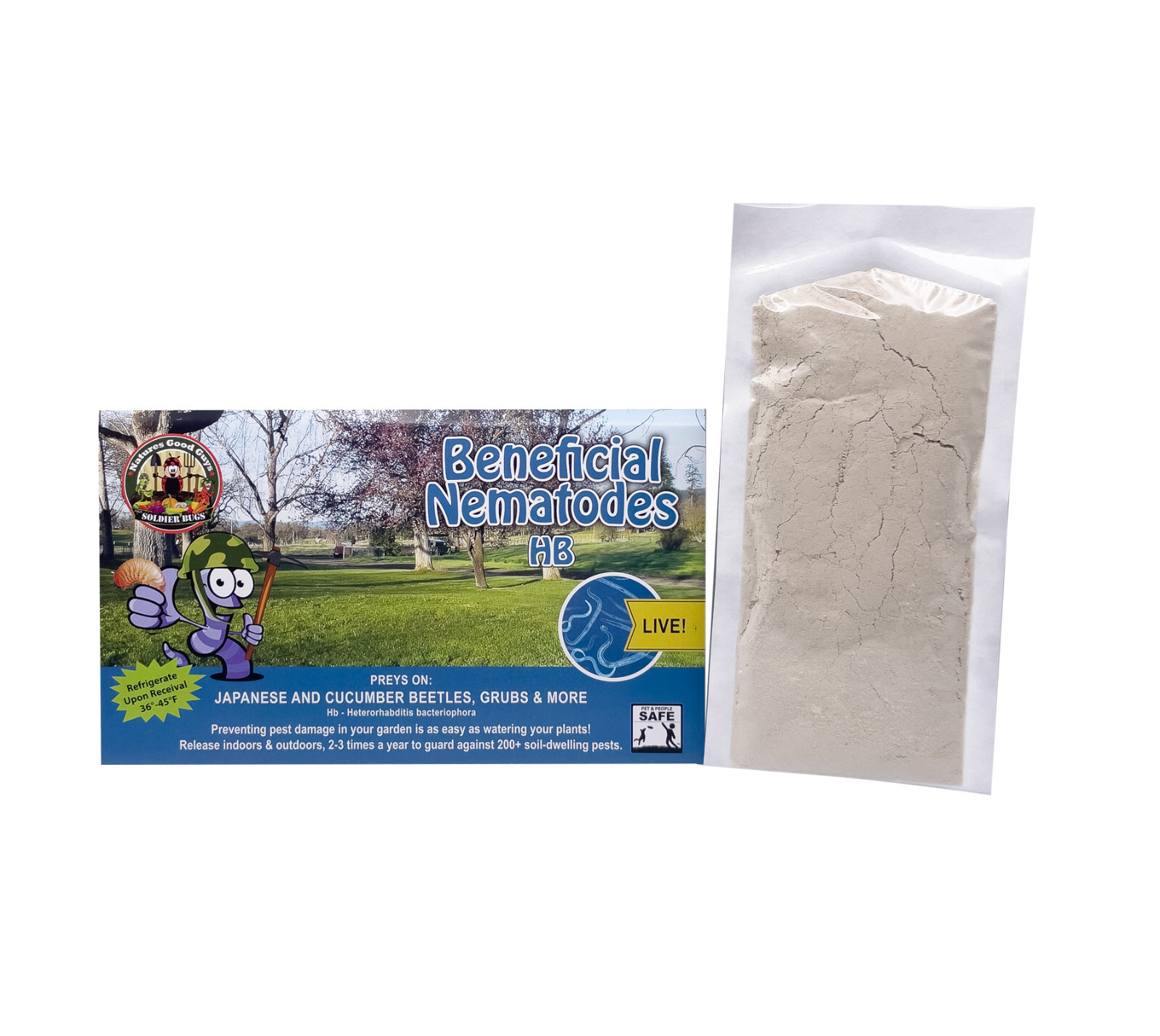 50 Million Beneficial Nematodes HB Targets Beetles, Grubs & More