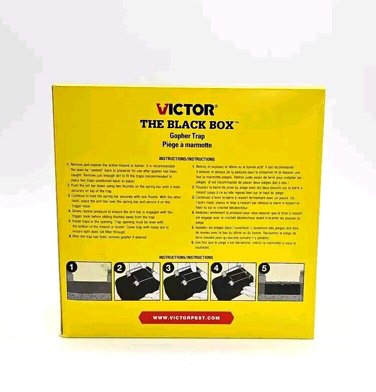 Victor Black Box Gopher Trap 0626 – Easy Set Trap