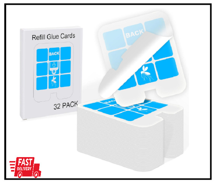 32 Pack Refill Glue Cards, Safer Home Fly Trap Refill Compatible w/ Safer Home