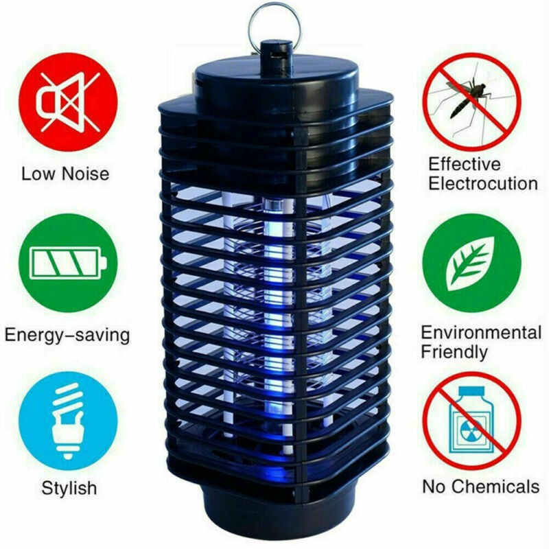 2Pack Electric UV Mosquito Killer Lamp Outdoor/Indoor Fly Bug Insect Zapper Trap