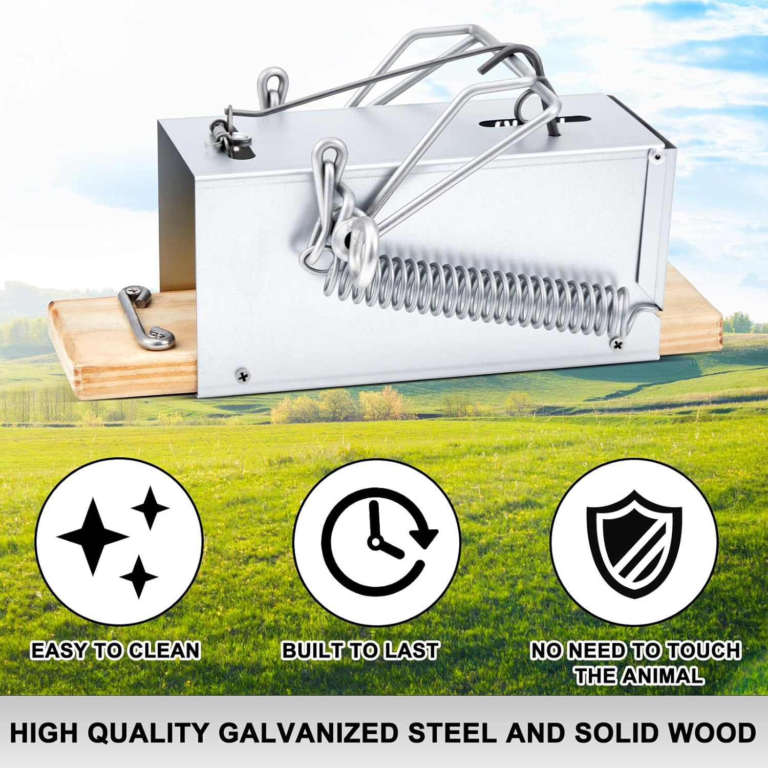 1 Pcs Tube Trap Squirrel Trap Outdoor Safe and Effective Pest Control Ground Squ