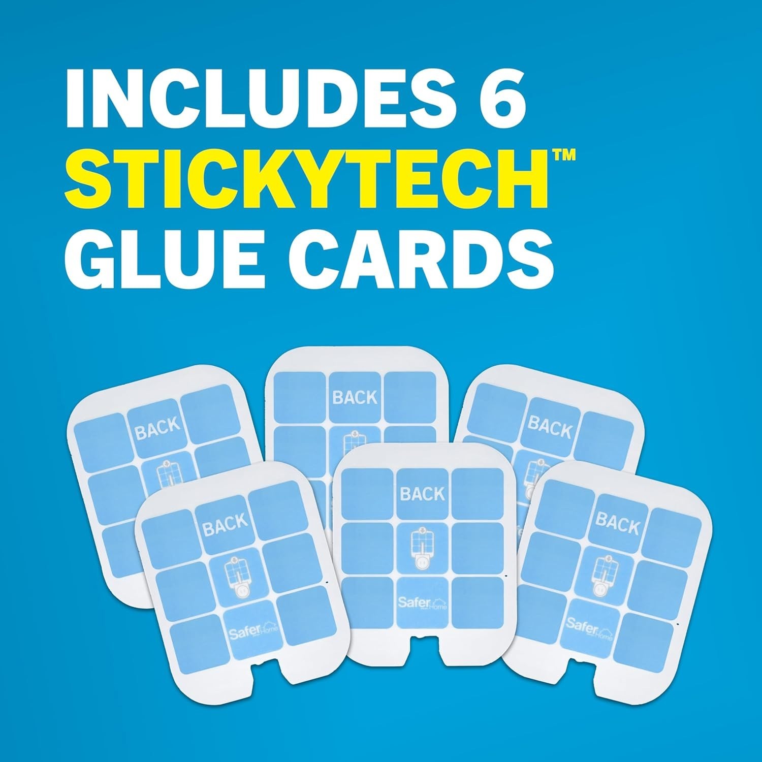 Safer Home SH506 Trap Refill Pack of Glue Cards for SH502 Indoor Fly Trap 6 PACK