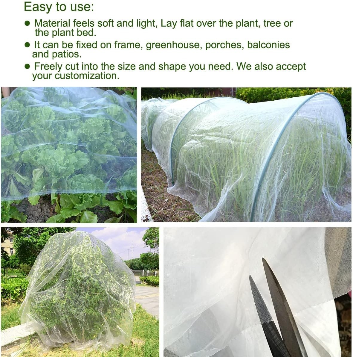 Durable 8Ft x 20Ft Insect Screens: Perfect for Trees and Vegetables Garden Cover