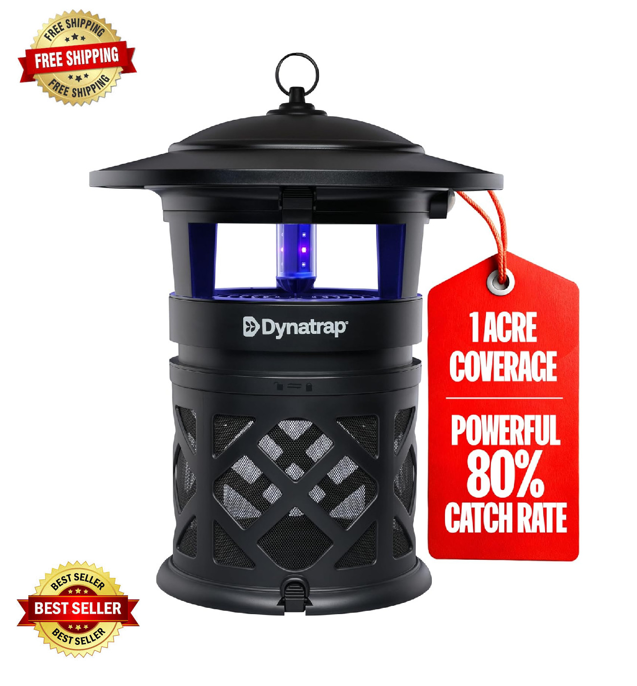 Dynatrap DT2030SR 1 Acre LED Mosquito & Insect Trap – Black. NEW 100%