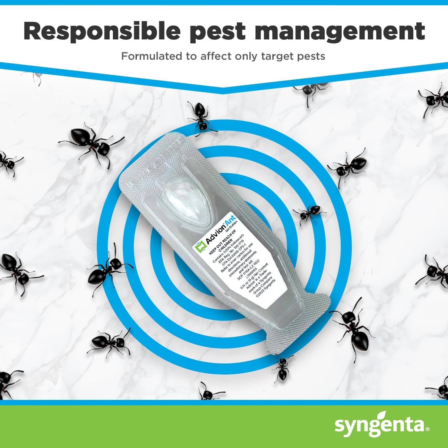 Syngenta Advion Ant Gel Station Insecticide Indoor Outdoor Ant Bait 3 Stations