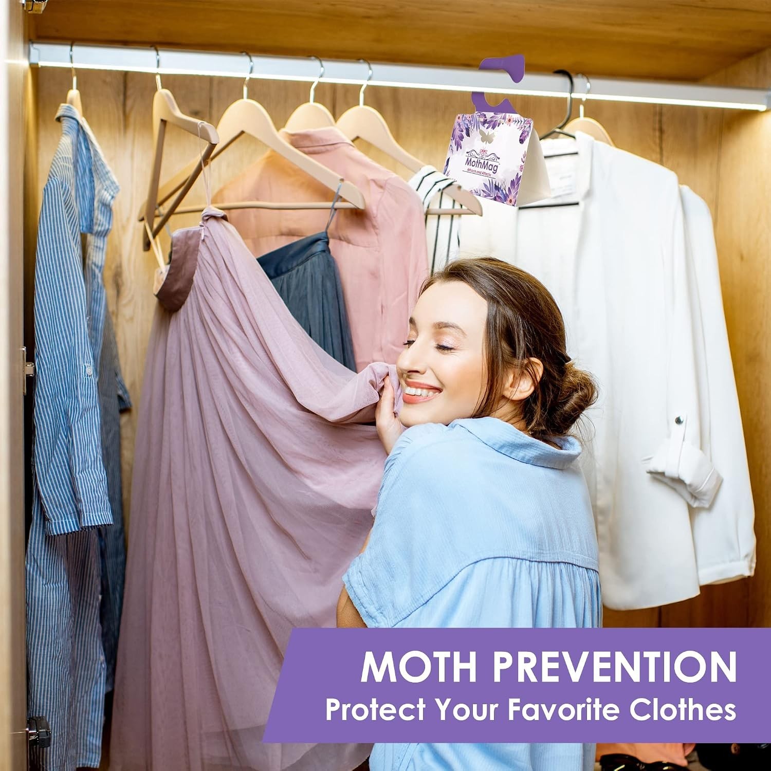 Clothes Moth Traps 6 Pack – Pheromone Glue Traps for Wardrobes, Closets, Carp…