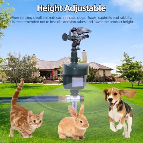 Motion Activated Sprinkler to Deter Animal Cat, Birds, 1 unit[no solar panel]