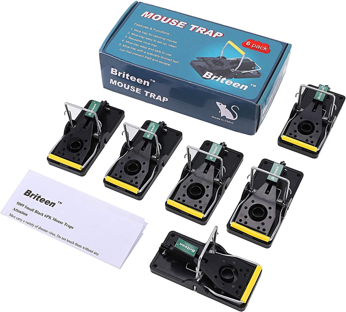 Modern Mouse Killer Traps – 6 Pack of Quick-Response and Sanitary Design
