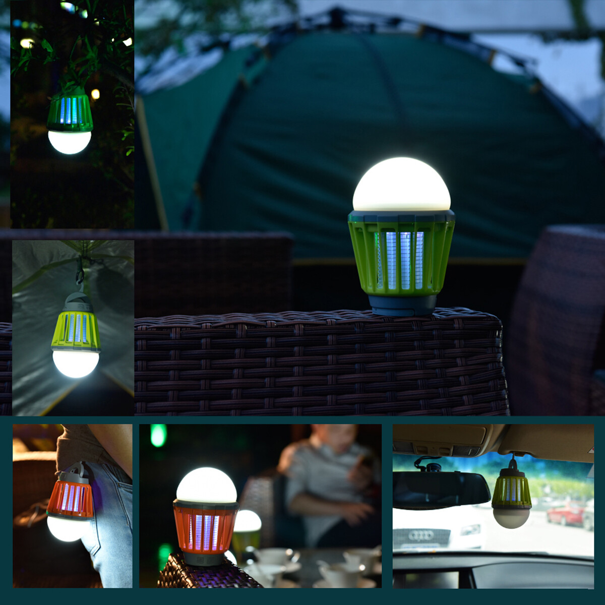 Electric Bug Zapper Outdoor Mosquito Insect Killer Lamp Fly Trap Camping Lantern