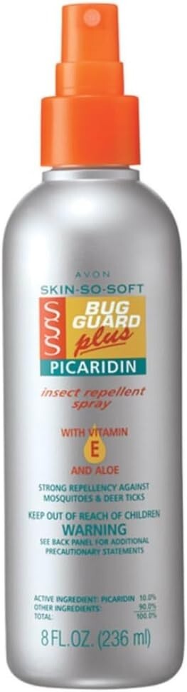 AVON SSS BUG GUARD PLUS PICARIDIN INSECT REPELLENT PUMP SPRAY 8 OZ -Exp: 07/2026