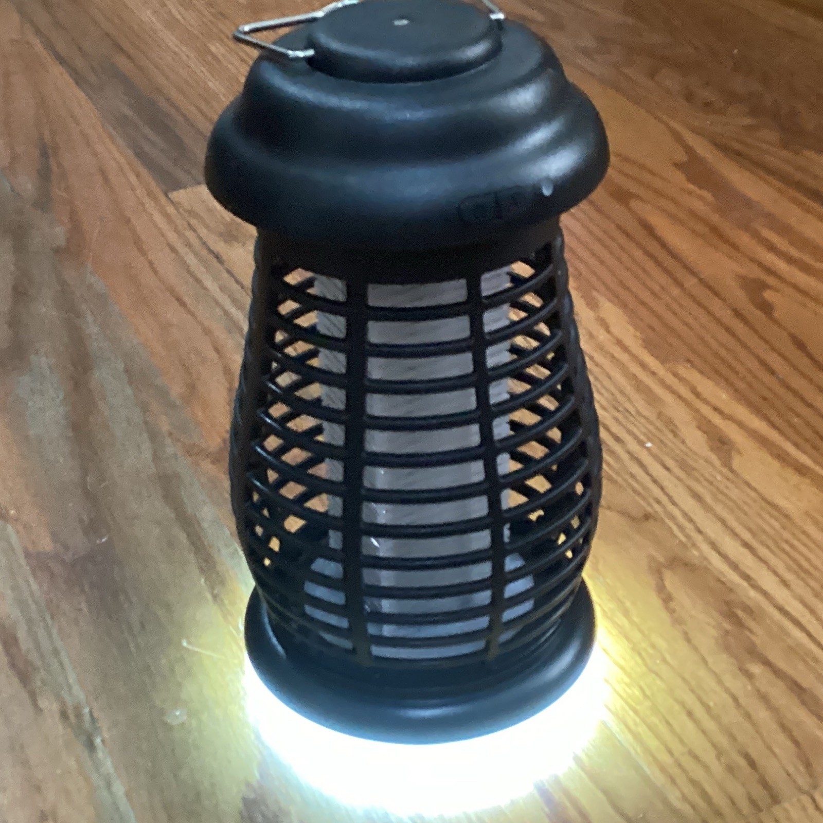 Bug Zapper LED Light USB-Powered Insect Zapper Lantern Lamp, Black, 1 Pack