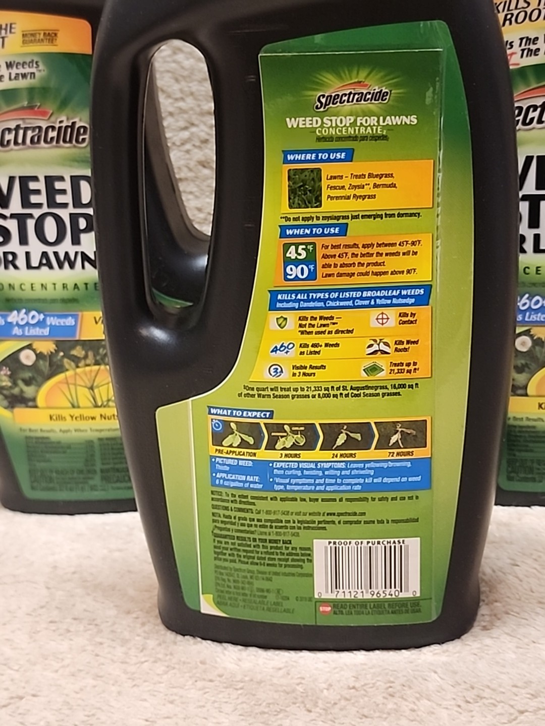 Lot of 3: Spectracide Weed Stop For Lawns Concentrate 32oz Bottles