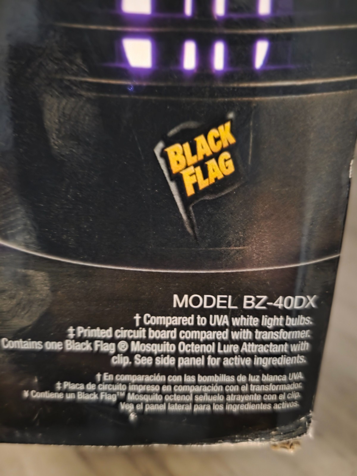 🔥NEW Black Flag Deluxe Bug Zapper 40 Watt Black Light Dusk Dawn Sensor BZ-40DX