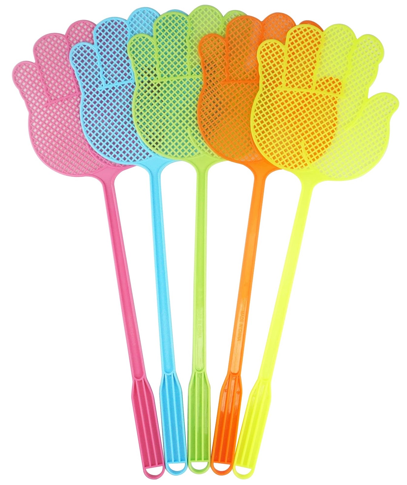 Fly Swatter – Funny Hand Shaped Fly Swatters – Durable -Colorful Manual Flysw…