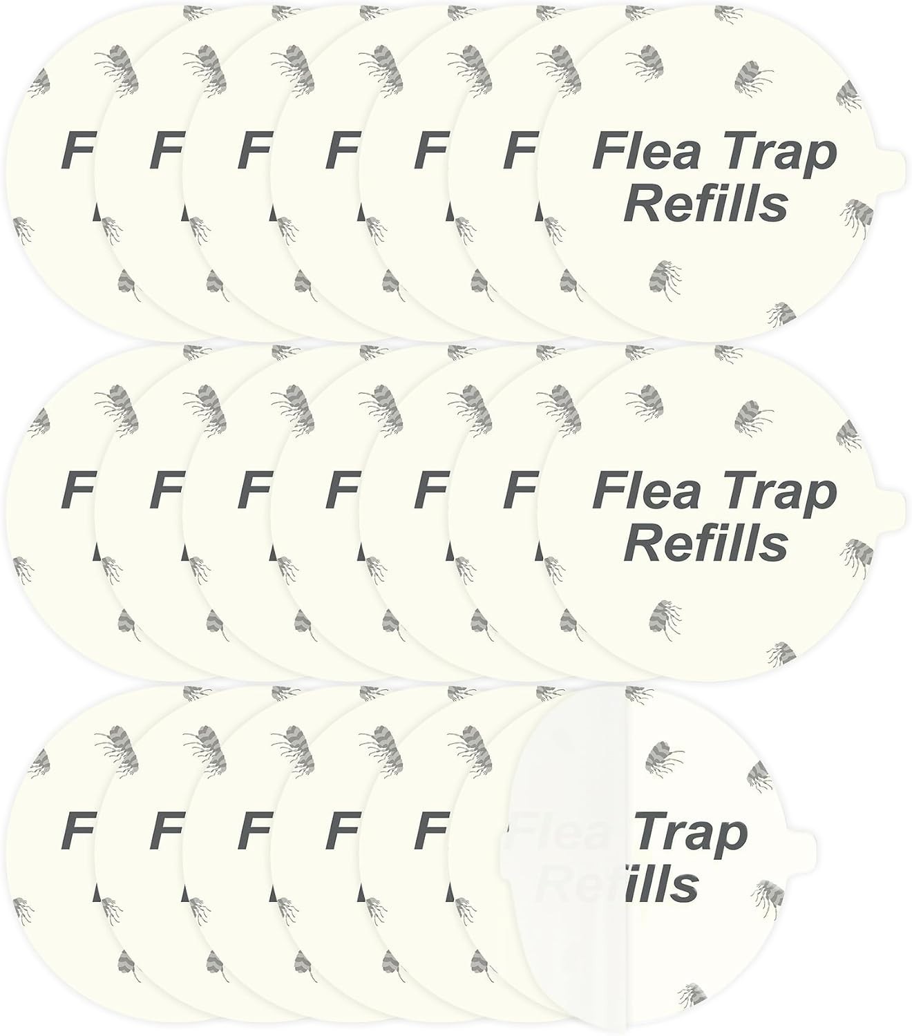 20 Pack Flea Trap Refill Glue Boards Sticky Pads 7.1in