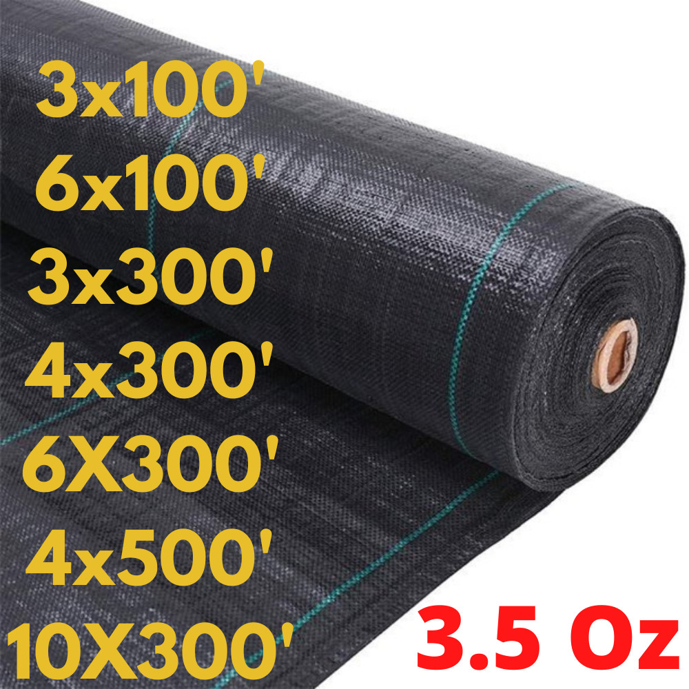 Heavy Duty Landscape Fabric 100 GSM, Weed Barrier Garden Mat, Different Sizes