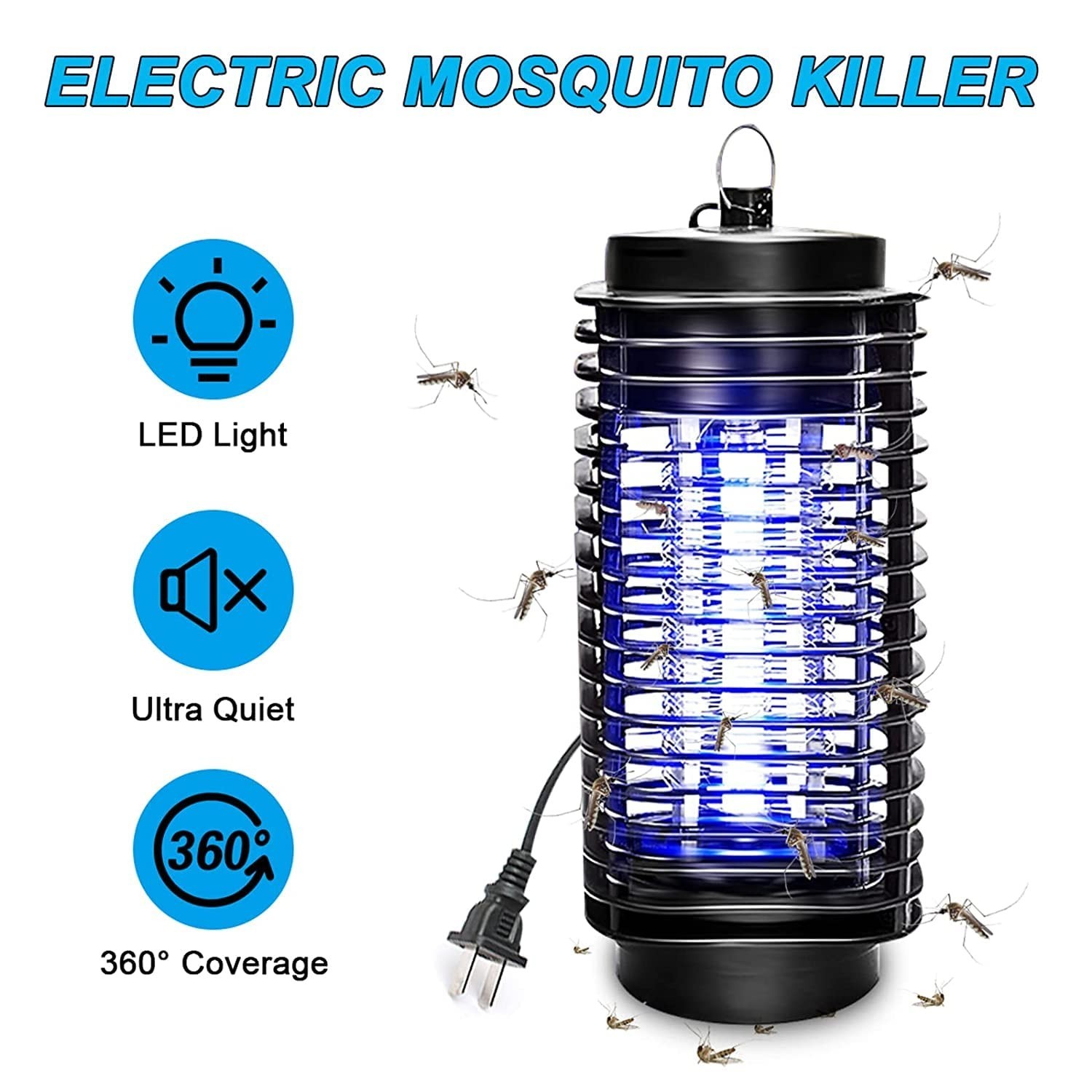 Mosquito Killer Machine for Home – Electric Mosquito Lamp ,Dark Black