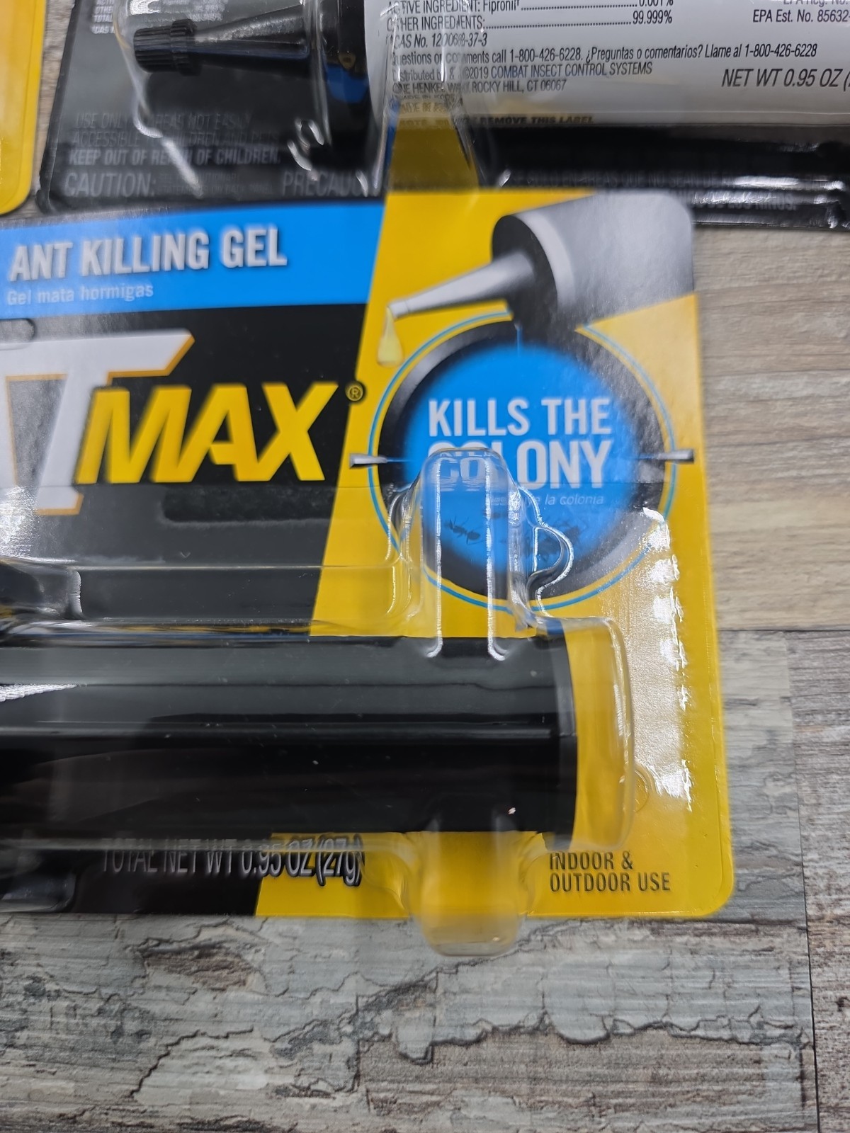 COMBAT MAX Ant Killing Gel – Kills The Colony (lot of 7)
