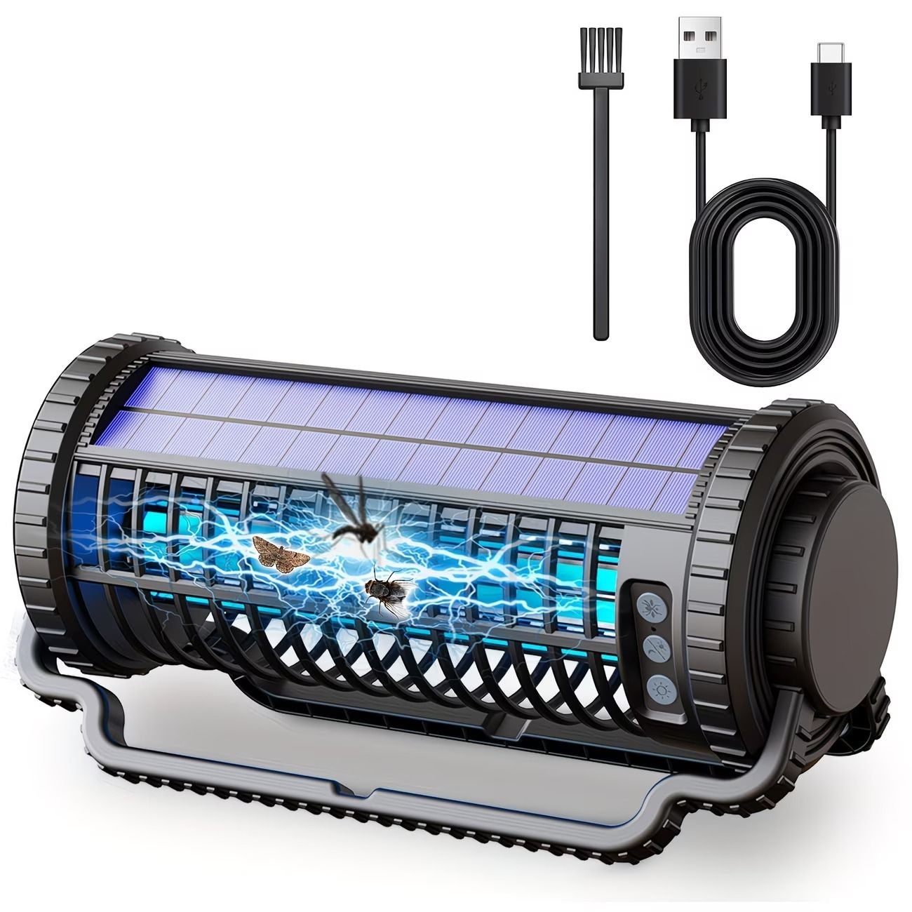 Powerful Outdoor Solar Bug Zapper with Long-lasting 4000mAh Battery