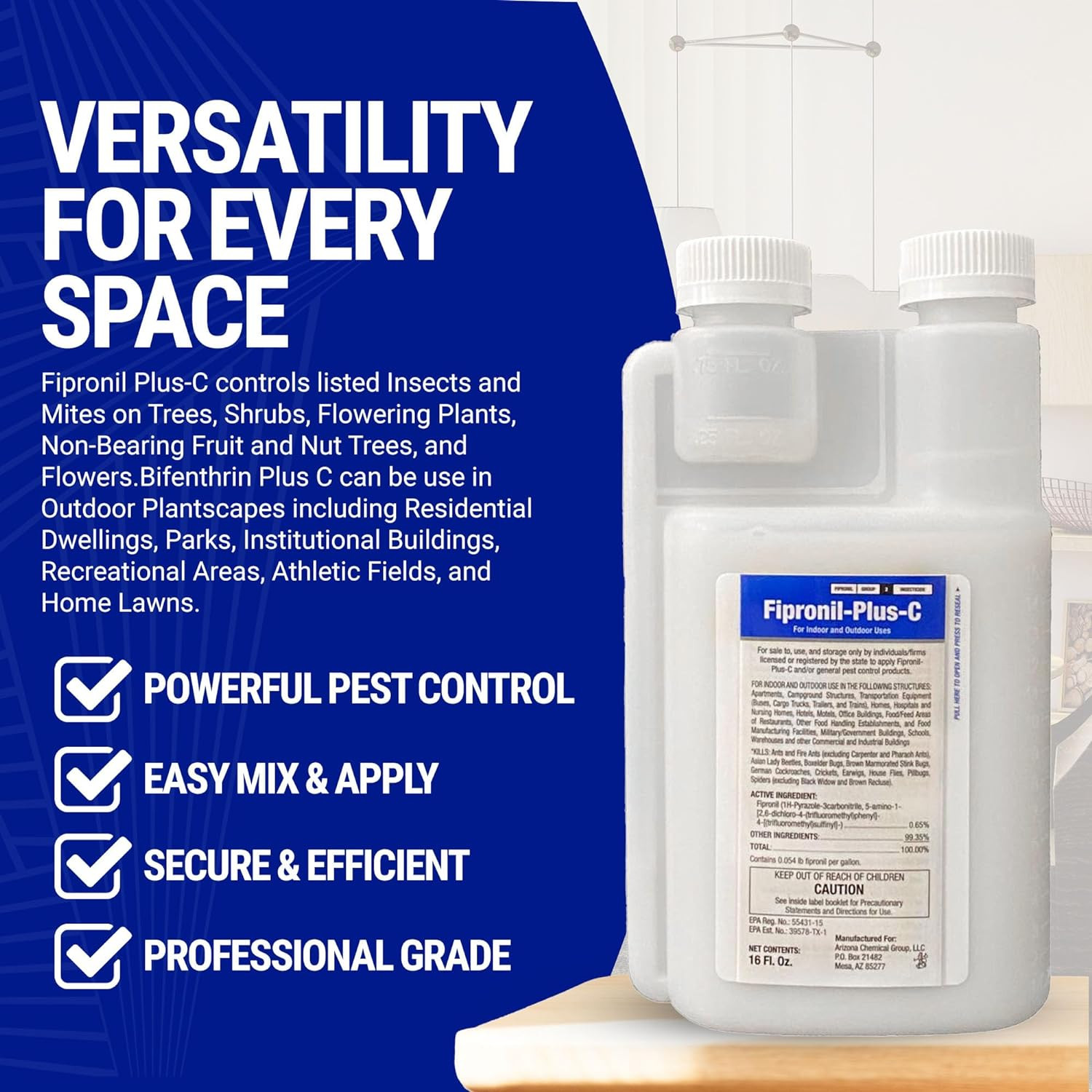 Fipronil plus C Pest Control Concentrate – Roach Killer Indoor Infestation