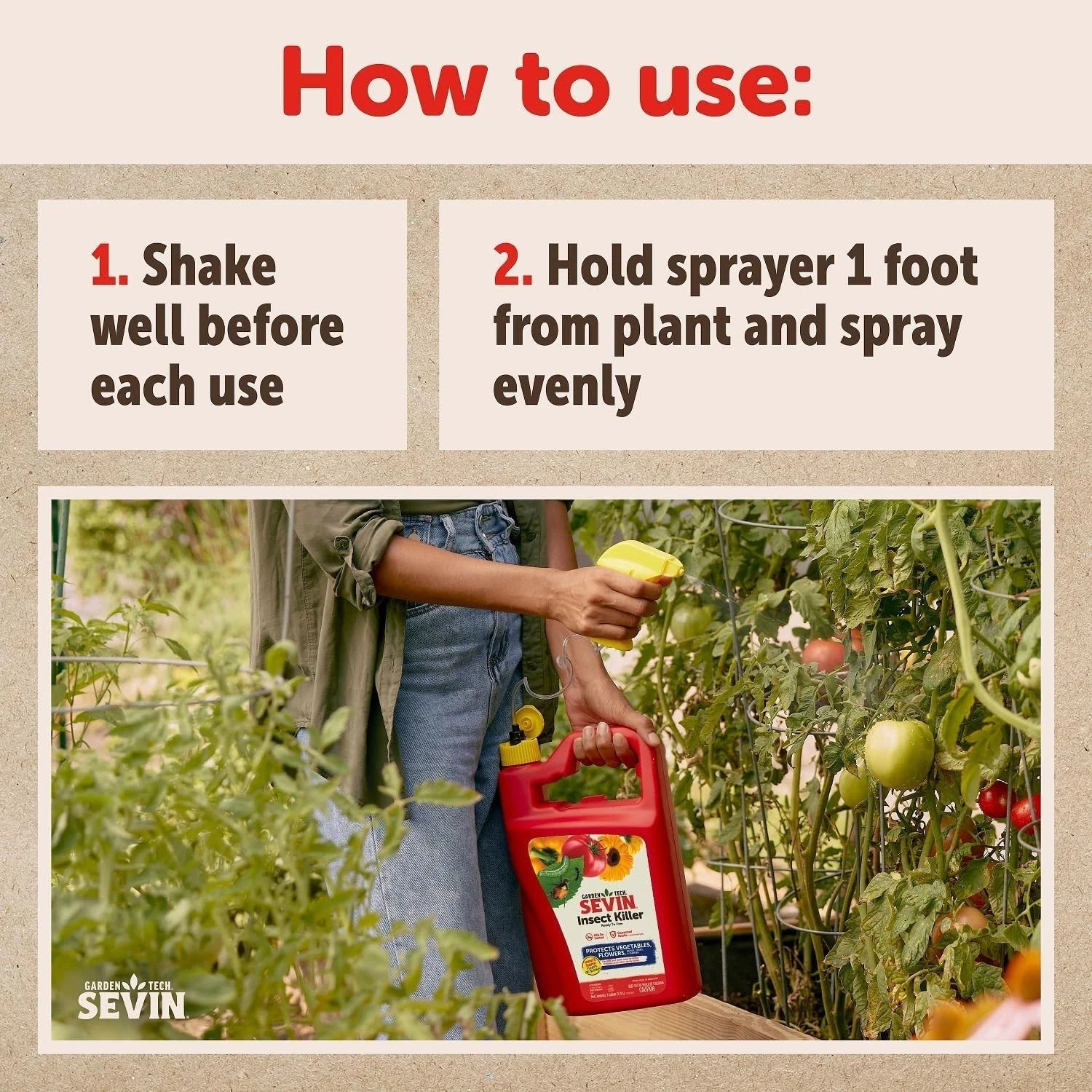 :Sevin Insect Killer Ready-to-Use 1 Gallon Spray – Garden Pest Control 100547234