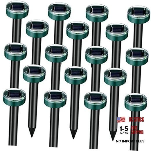 Solar Mole Repellent Ultrasonic Mole Repellent Solar Powered Outdoor 6 Modern