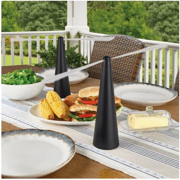 Elements Set of 2 Rechargeable Bug Repelling Fans Outdoor Picnic Summer