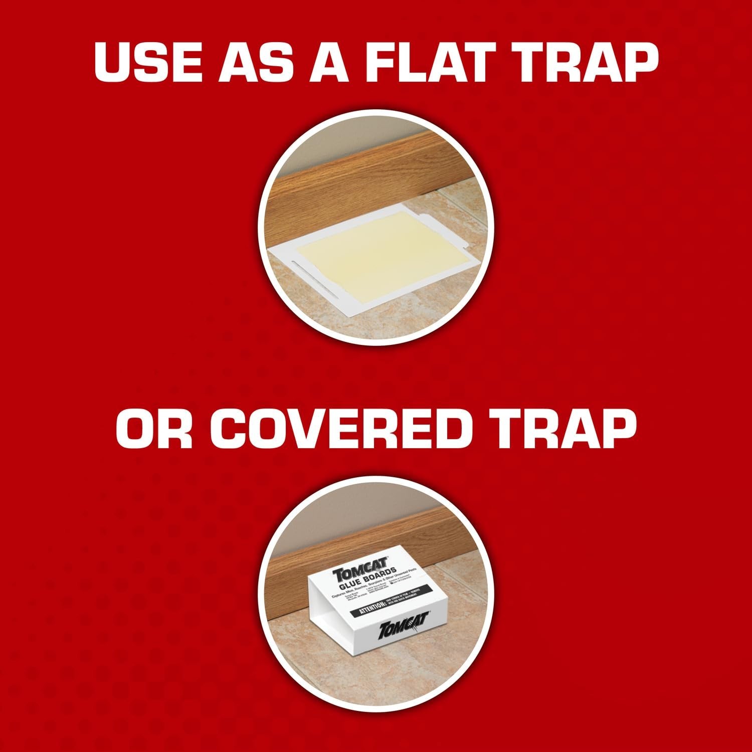 Tomcat Glue Boards with Immediate Grip Glue, Ready-To-Use, 4 Traps Free Shipping