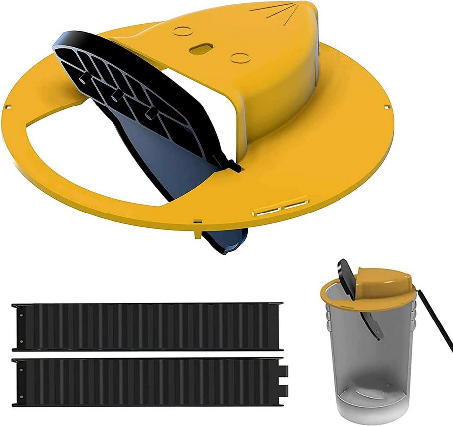 5 Gallon “Flip & Slide” Bucket Trap – Humane Mouse, Rat, Rodent Live Multi-Catch