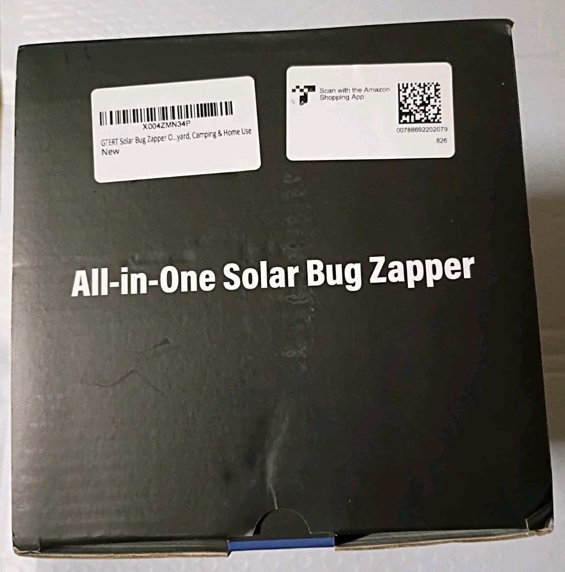 Solar Bug Zapper Lantern M20 Black USB Type-C 6000mAh Indoor/Outdoor (NIB)