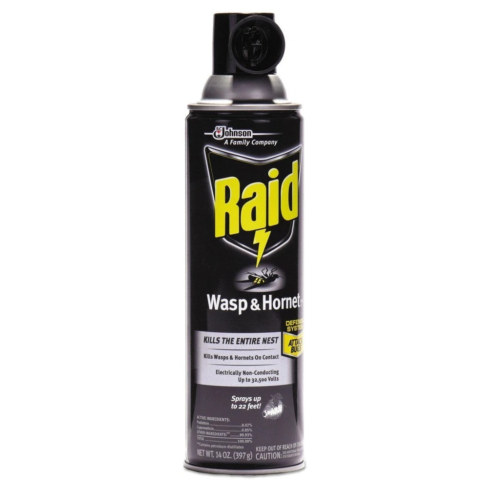 Raid 17.5 oz. Wasp & Hornet Killer Spray (12/CT) New 12 CANS!