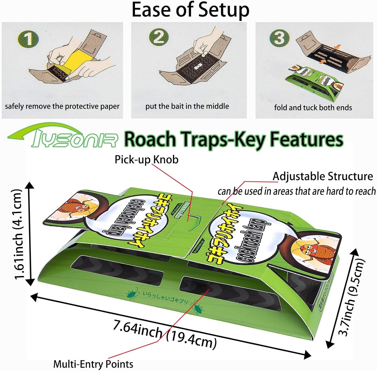 Modern Roach Traps Indoor – 15 Pack Cockroach Motel for Effective Pest Control